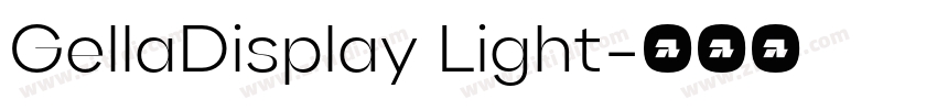 GellaDisplay Light字体转换